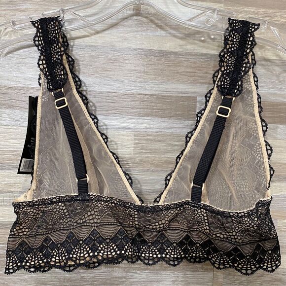 Heidi by Heidi Klum Geometric-Lace Bra Women's Small Black H21-1167B NWT - Picture 5 of 10